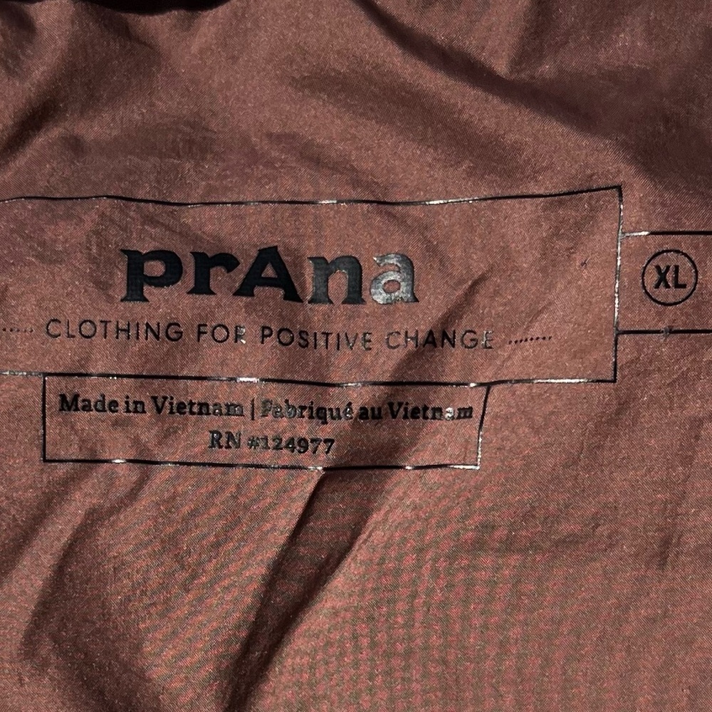 ❄️NEW w/tag prAna Brown & Blue 650-Fill Down PFC-Free Hellebore Jacket Womens XL - Picture 9 of 13